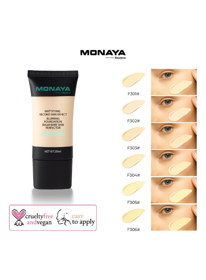 مونايا كريم أساس سائل بلمسة مطفية ولمسة طبيعية 30 مل – F003-F302 - Image 2